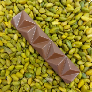 Barra de pistacho y chocolate con leche