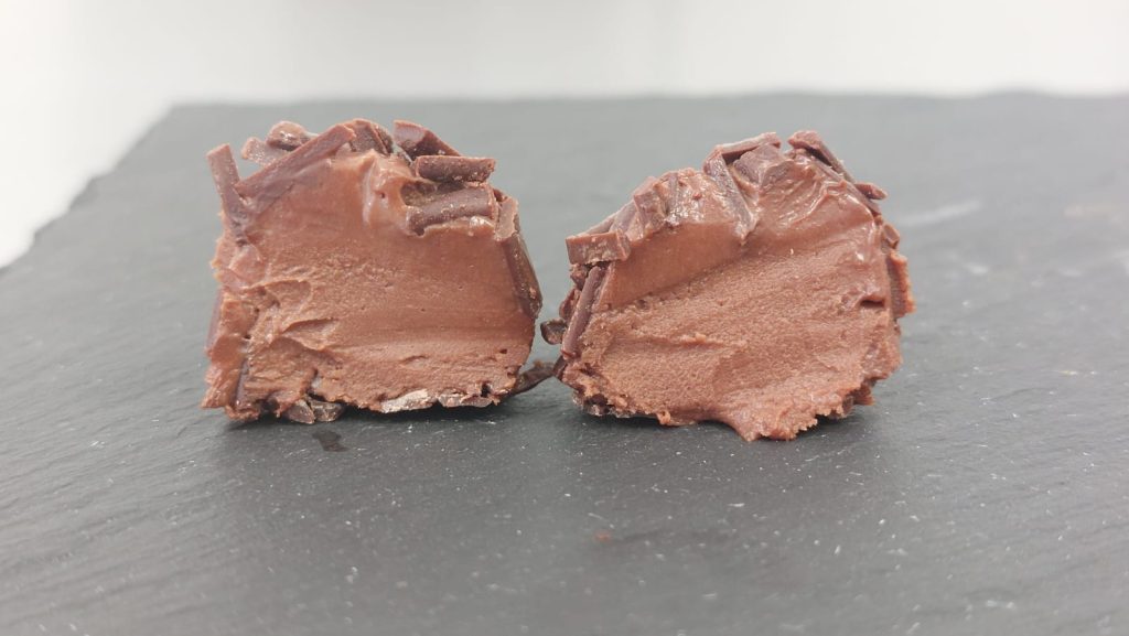 trufas de ganache de chocolate con Grand Marnier