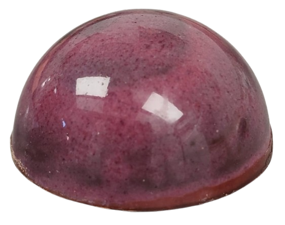 bombon de chocolate negro con frambuesa y lima